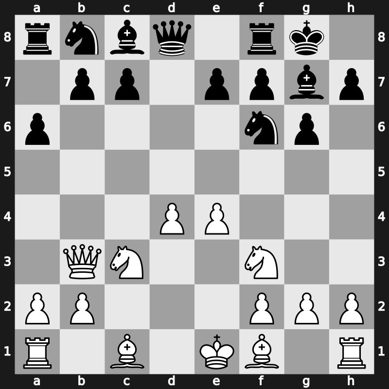 D97g - 7…a6 8.Qb3 - Russian Alekhine