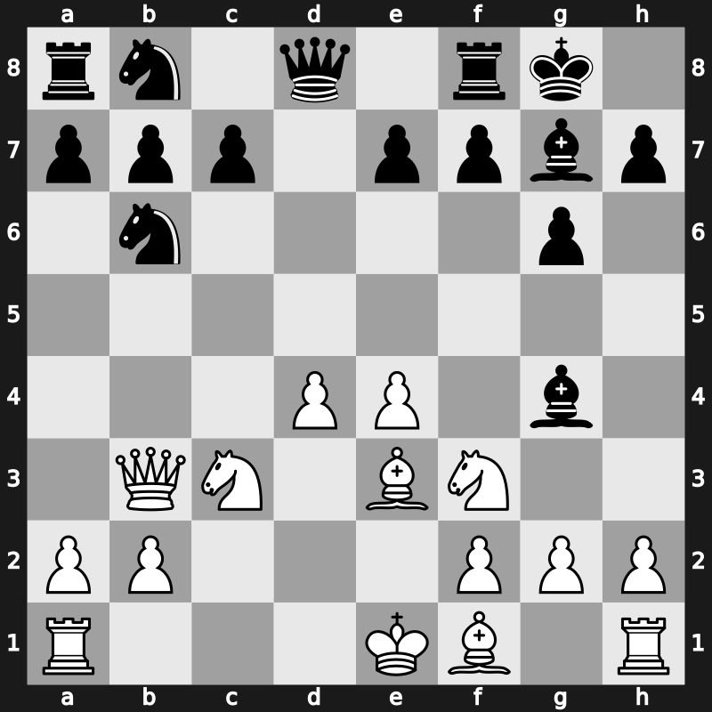 D99c - 9…Nb6 - Russian Smyslov Main Line [+0.52]