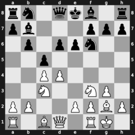 A30l - 2.Nf3 Nf6 3.g3 b6 4.Bg2 Bb7 5.O-O e6 6.Nc3 d6 7.d4 - Symmetrical Hedgehog [+0.35]