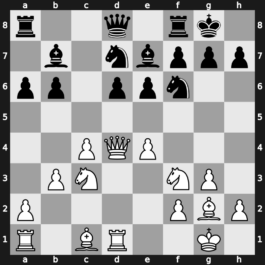 A30y - 2.Nf3 Nf6 3.g3 b6 4.Bg2 Bb7 5.O-O e6 6.Nc3 Be7 7.d4 cxd4 8.Qxd4 d6 9.Rd1 a6 10.b3 Nbd7 11.e4 O-O - Symmetrical Hedgehog Flexible Formation [+0.74]