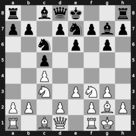 A37m - 5…e6 6.O-O Nge7 7.e3 - Symmetrical [+0.07]