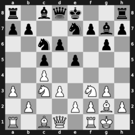 A37w - 5…e5 6.O-O d6 7.d3 Nge7 8.a3 - Symmetrical [+0.27]