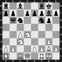 A39e - 7…cxd4 8.Nxd4 Qb6 - Symmetrical Main Line