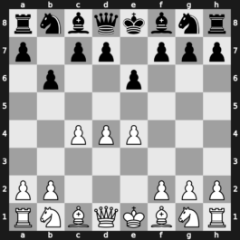 A40g - 1…b6 2.c4 e6 3.e4 - English Defence [+0.47]