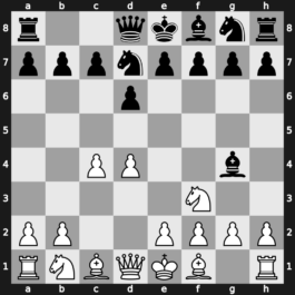 A41h - 2.Nf3 Bg4 3.c4 Nd7 - Wade Defence [+0.80]