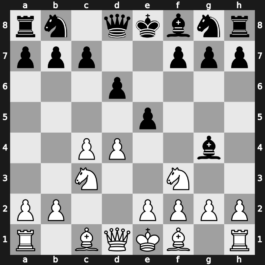 A41g - 2.Nf3 Bg4 3.c4 e5 4.Nc3 - Wade Defence