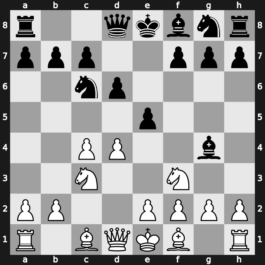 A41g - 2.Nf3 Bg4 3.c4 e5 4.Nc3 Nc6 - Wade Defence [+1.24]