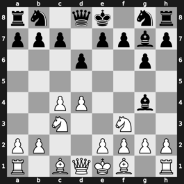 A41v - 2.c4 g6 3.Nc3 Bg7 4.Nf3 Bg4 - Modern [+0.55]