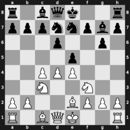 A42s - 4…e5 5.Nf3 Nd7 6.Be2 Ne7 - Averbakh [+0.75]