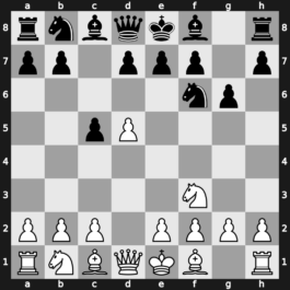 A43m - 2.d5 Nf6 3.Nf3 g6 [+0.76]