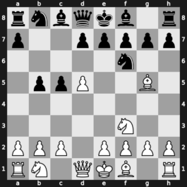 A43o - 2.d5 Nf6 3.Nf3 b5 4.Bg5 - Neo-Benko [+0.57]
