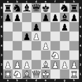 A43t - 2.d5 d6 3.e4 g6 4.Nf3 Bg7 5.Be2 - Schmidt [+0.52]