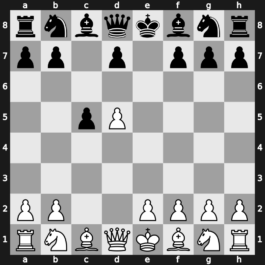 A43h - 2.d5 e6 3.c4 exd5 4.cxd5 [+0.80]