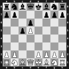 A43h - 2.d5 e6 3.c4 exd5 4.cxd5 d6 [+0.68]