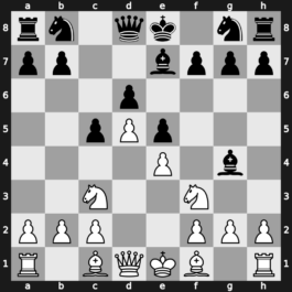 A44y - 3.e4 d6 4.Nc3 Be7 5.Nf3 Bg4 - Czech