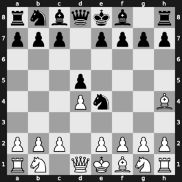 A45t - 2.Bg5 Ne4 3.Bh4 d5 - Trompowsky: [+0.34]