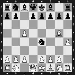 A45s - 2.Bg5 Ne4 3.h4 c5 4.dxc5 - Trompowsky: [-0.29]