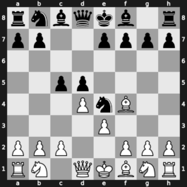 A45w - 2.Bg5 Ne4 3.Bf4 d5 4.e3 c5 - Trompowsky: [+0.27]