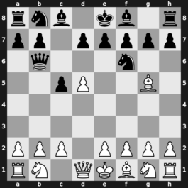 A45p - 2.Bg5 c5 3.d5 Qb6 - Trompowsky: [+0.60]