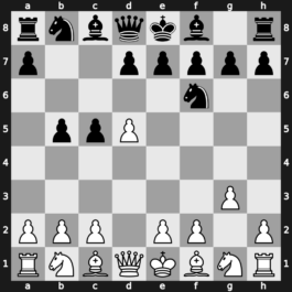 A45i - 2.g3 c5 3.d5 b5 - Indian: [+0.25]