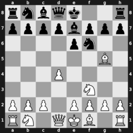 A46r - 2…e6 3.Bg5 Be7 - Torre Attack: [+0.24]