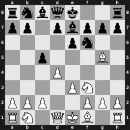 A46v - 2…e6 3.Bg5 c5 4.e3 Be7 - Torre Attack: [+0.19]