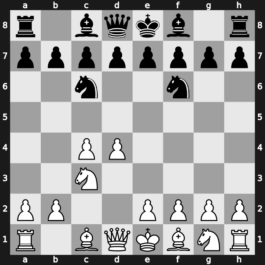 A50c - 2…Nc6 3.Nc3 - Mexican Defence [+0.50]