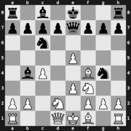 A52m - 4.Bf4 Nc6 5.Nf3 Bb4+ 6.Nbd2 Qe7 7.e3 - Rubinstein Main Line [+0.31]