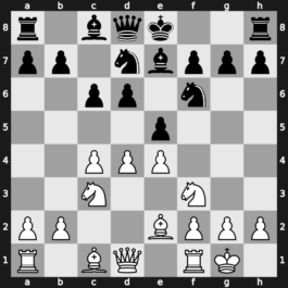 A55j - 5…Be7 6.Be2 c6 7.O-O [+0.83]