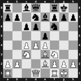 A55m - 5…Be7 6.Be2 c6 7.O-O O-O 8.Be3 - Main Line [+0.83]