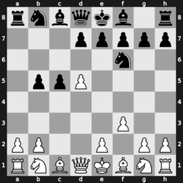 A57q - 4.cxb5 a6 5.f3 axb5 [+0.31]