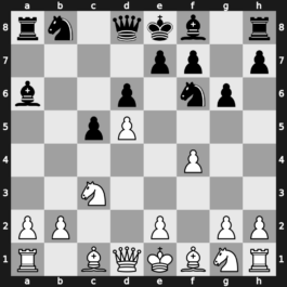 A58g - 5…Bxa6 6.Nc3 d6 7.f4 g6 - Accepted [+0.34]