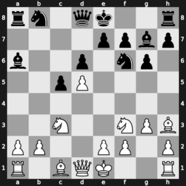 A58l - 5…Bxa6 6.Nc3 d6 7.Nf3 g6 8.g3 Bg7 9.Bh3 - Fianchetto [+0.45]