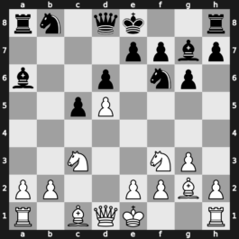 A58m - 5…Bxa6 6.Nc3 d6 7.Nf3 g6 8.g3 Bg7 9.Bg2 - Fianchetto [+0.55]