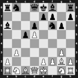 A58d - 5…Bxa6 6.g3 d6 7.Bg2 g6 8.b3 - Accepted [+0.35]