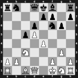 A59h - 7…Bxf1 8.Kxf1 g6 9.g3 - Line [+0.79]