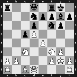 A59j - 7…Bxf1 8.Kxf1 g6 9.g3 Bg7 10.Kg2 O-O 11.Nf3 Nbd7 - Main Line [+0.80]