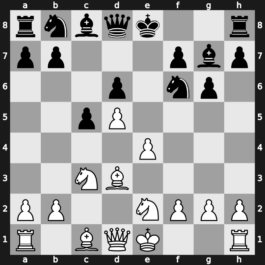 A65g - 6…g6 7.Bd3 Bg7 8.Nge2 [+0.40]