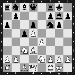 A65j - 6…g6 7.Bd3 Bg7 8.Nge2 O-O 9.O-O a6 [+0.63]