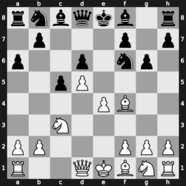 A65d - 6…g6 7.Bf4 a6 [+0.62]