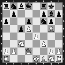 A65q - 6…g6 7.f3 Bg7 8.Bg5 O-O 9.Qd2 a6 - Saemisch [+0.25]