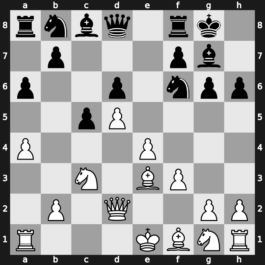 A65v - 6…g6 7.f3 Bg7 8.Bg5 h6 9.Be3 O-O 10.Qd2 a6 11.a4 - Saemisch [+0.17]