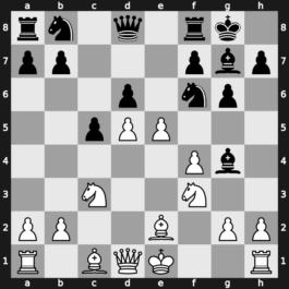 A68i - 8…O-O 9.Be2 Bg4 10.e5 - Four Pawns [-0.14]