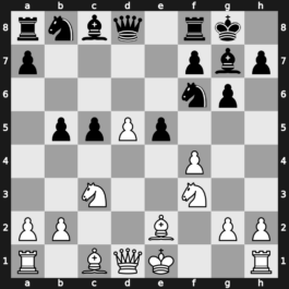 A68f - 8…O-O 9.Be2 b5 10.e5 dxe5 - Four Pawns [+0.50]