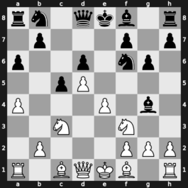 A70b - 7…a6 8.a4 Bg4 - Classical [+0.67]