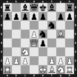 A83m - 4…Nc6 5.d5 Ne5 6.Qd4 - Staunton Gambit [+0.27]