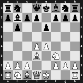 B00j - 1…b6 2.d4 Bb7 3.Bd3 e6 4.Nf3 - Owen Defence: [+0.88]