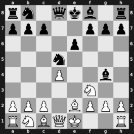 B01w - 2.exd5 Nf6 3.d4 Nxd5 4.Nf3 Bg4 5.Be2 e6 - Scandinavian: Marshall [+0.62]