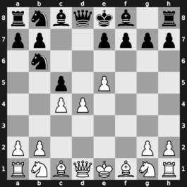 B03k - 3…d6 4.c4 Nb6 5.f4 dxe5 6.fxe5 c5 - Four Pawns Attack