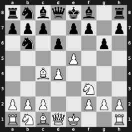 B04l - 4…g6 5.Bc4 Nb6 - Modern Fianchetto